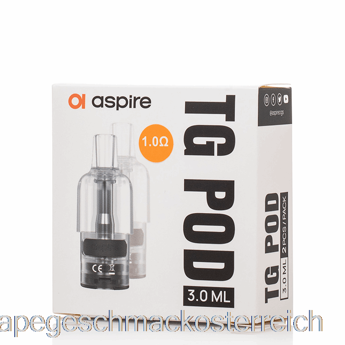Aspire TG Ersatz-Pods 1,0 Ohm TG Pods Vape-Geschmack